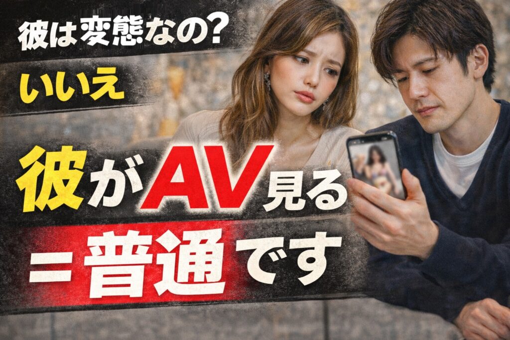 彼がAVを見るのは普通？｜結婚相談所が教える男性の本音と女性の正しい理解