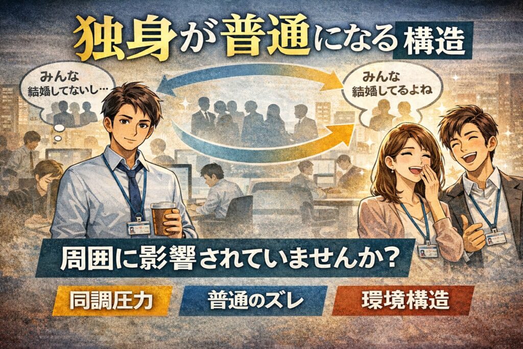 独身が普通になる構造