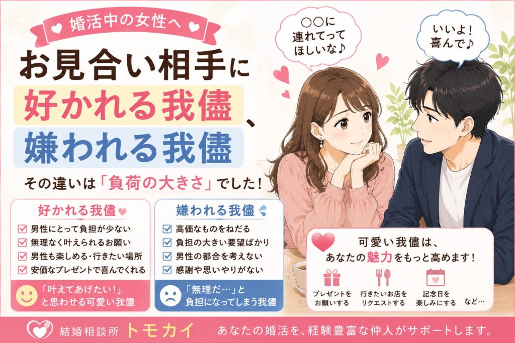 男性が喜ぶわがまま、嫌がるわがまま