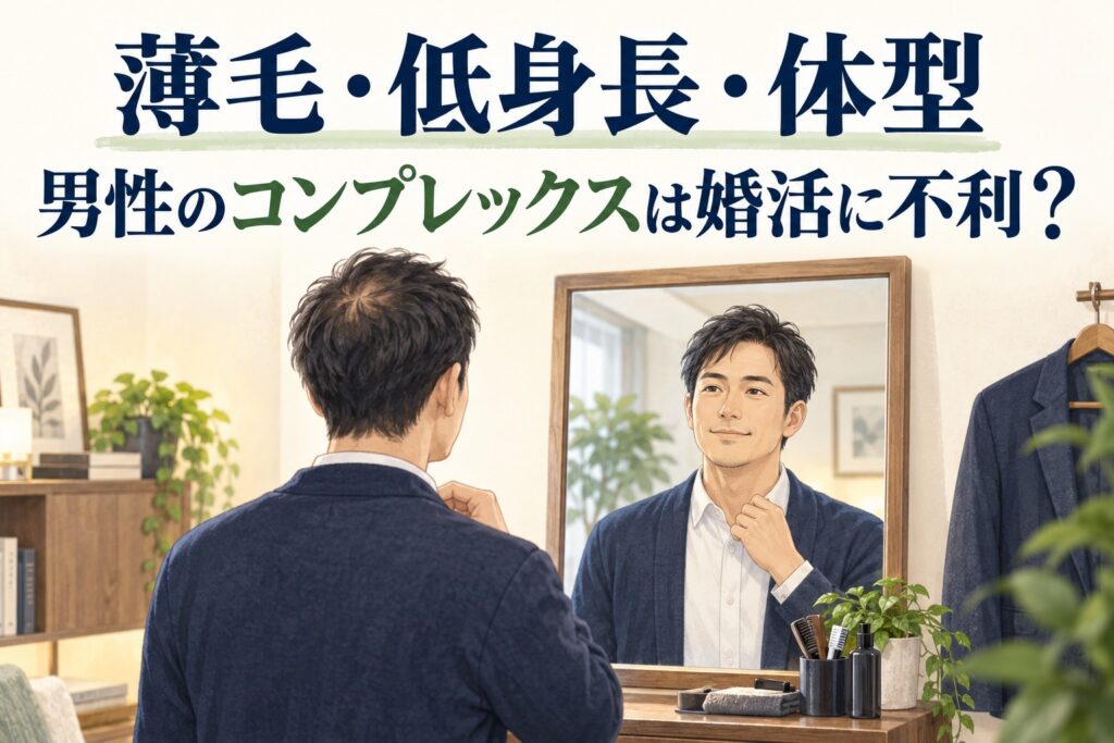 薄毛・低身長・体型|男性のコンプレックスは婚活に不利なのか