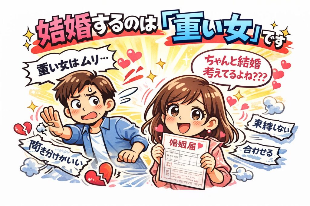 結婚するのは“重い女”です
