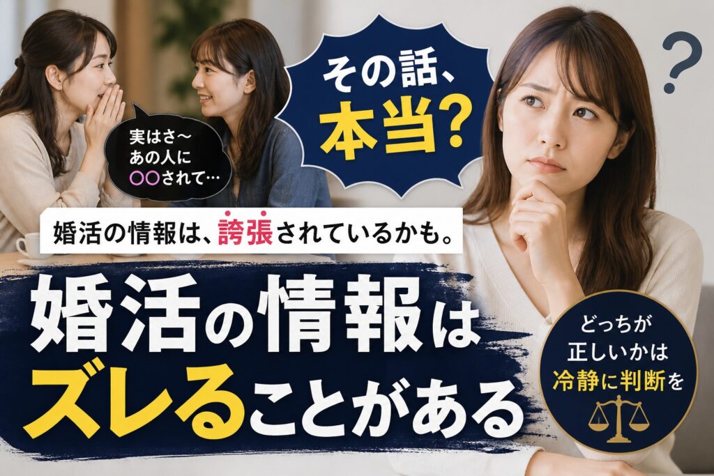 婚活の情報はなぜズレるのか