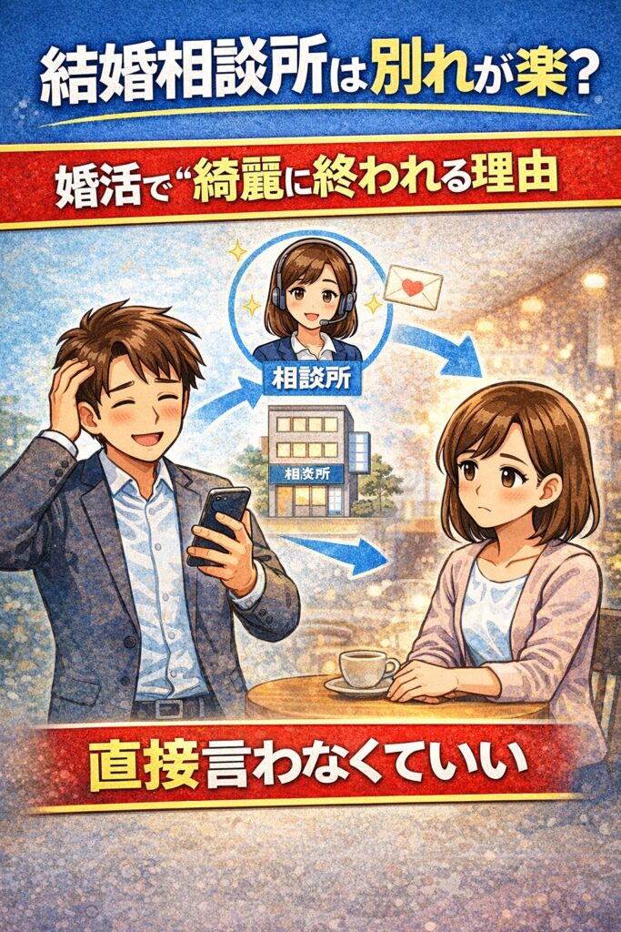 結婚相談所は別れが楽？婚活で“綺麗に終われる理由”
