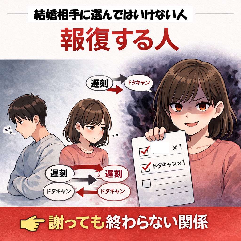 結婚してはいけない人の特徴｜報復する人は危険