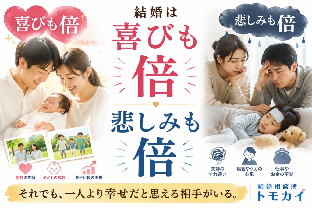 結婚は幸せだけがある制度ではありません。