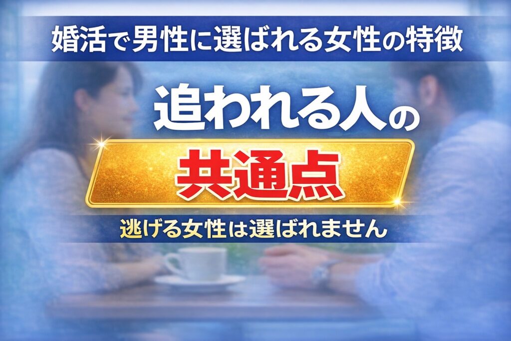 婚活で選ばれる女性は逃げません｜関係が進む女性の特徴