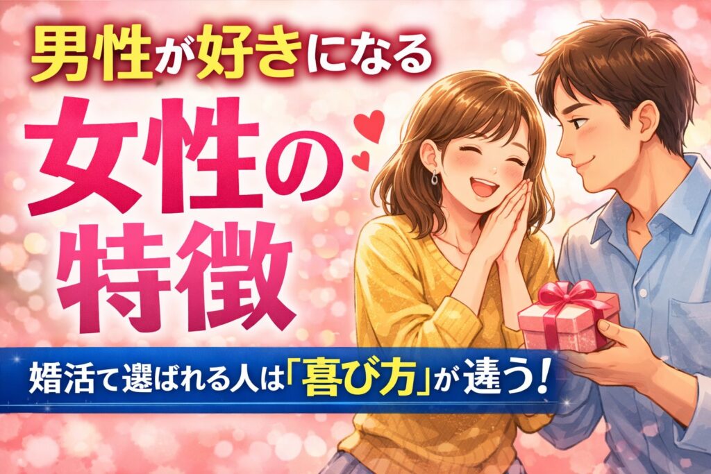 男性が好きになる女性の特徴｜婚活で選ばれる人は「喜び方」が違う
