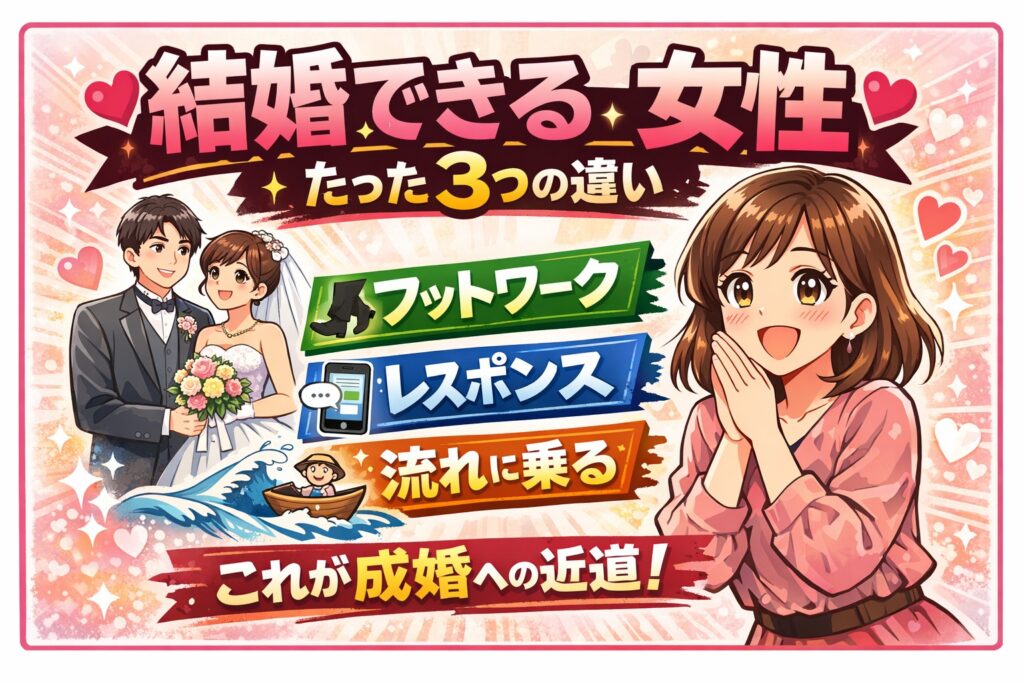 結婚相談所で結婚できる女性の特徴｜成婚する人が必ず持っている3つの共通点