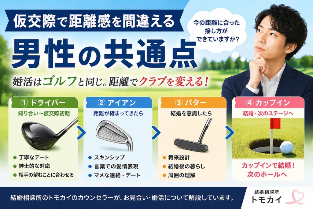 仮交際で距離感を間違える男性の共通点