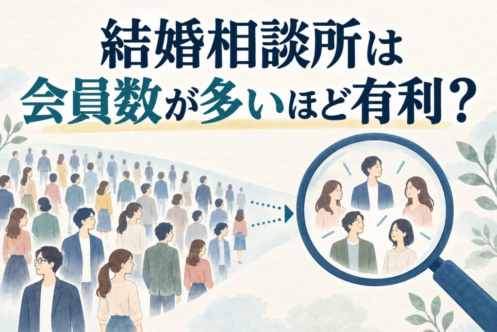 結婚相談所は会員数が多いほど有利なのか?