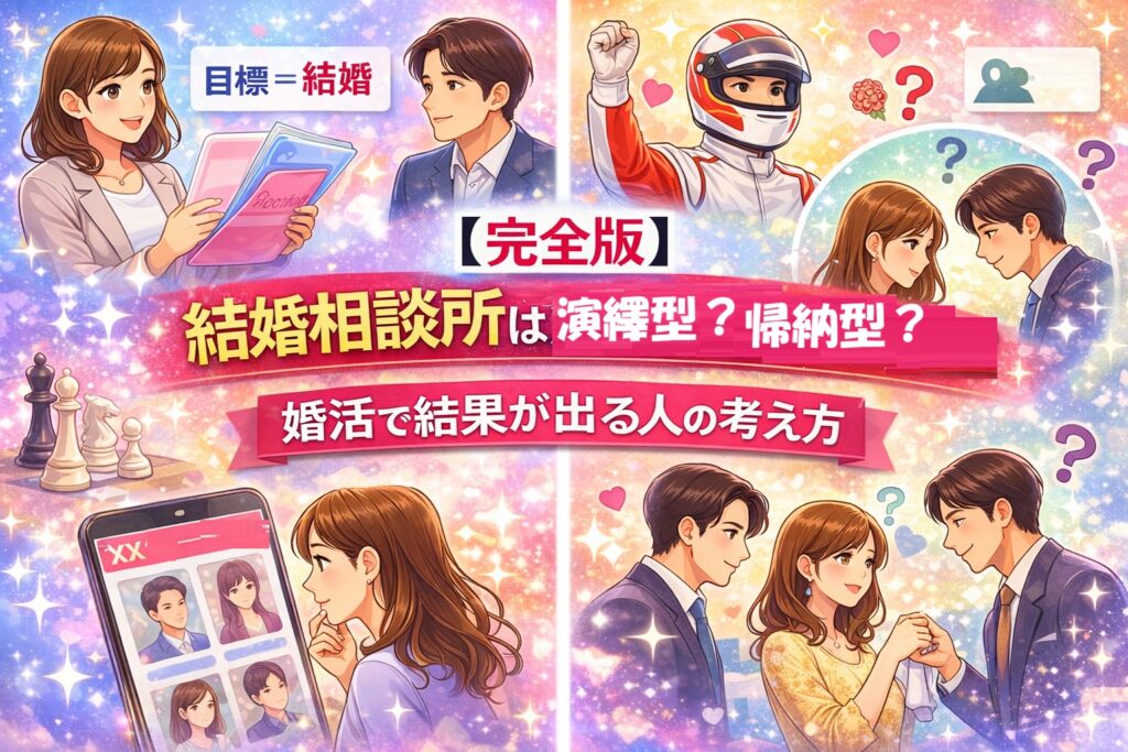 結婚相談所は演繹型？帰納型？婚活で結果が出る人の考え方