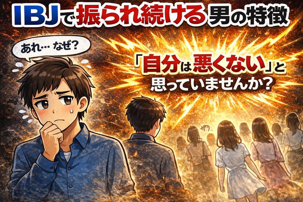 IBJでなぜか振られ続ける男性の共通点