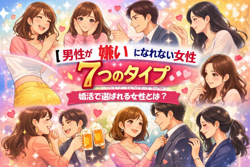男性が絶対嫌いになれない女性7つのタイプ|婚活で選ばれる女性の共通点