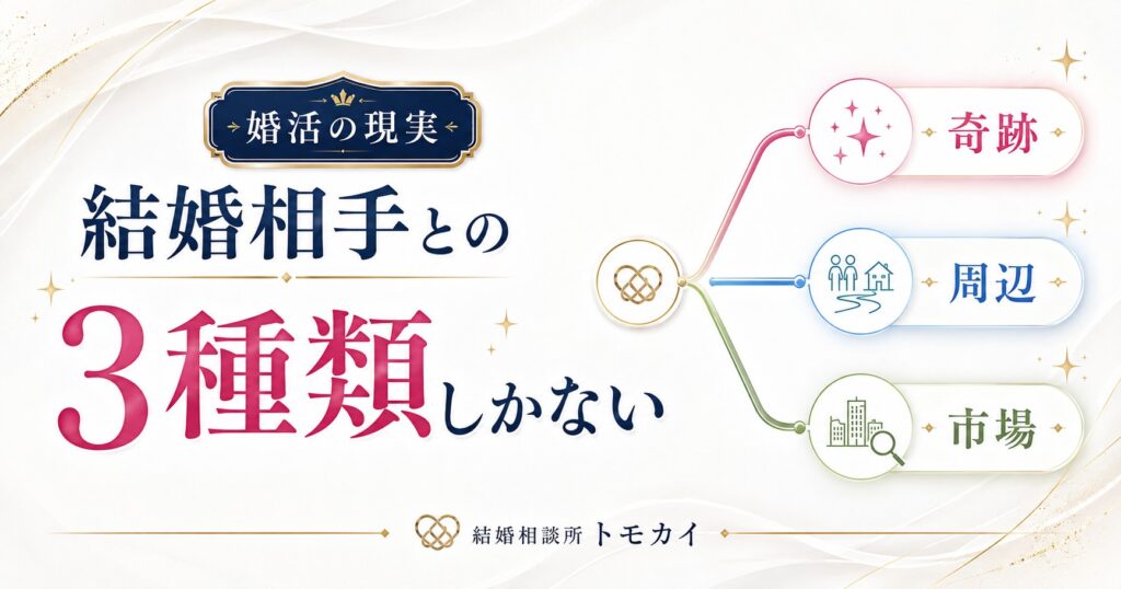 結婚相手との出会いは3種類しかない
