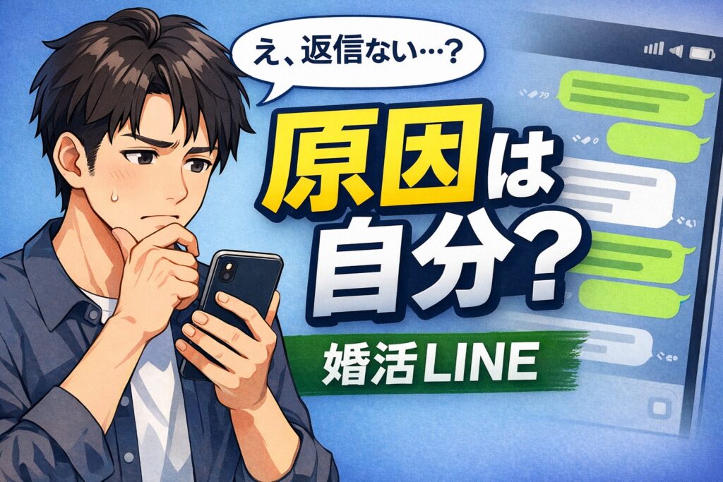婚活LINEの返信が来ない理由｜レスポンスが止まる原因と改善方法