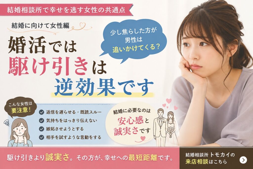 結婚相談所で幸せを逃す女性の共通点