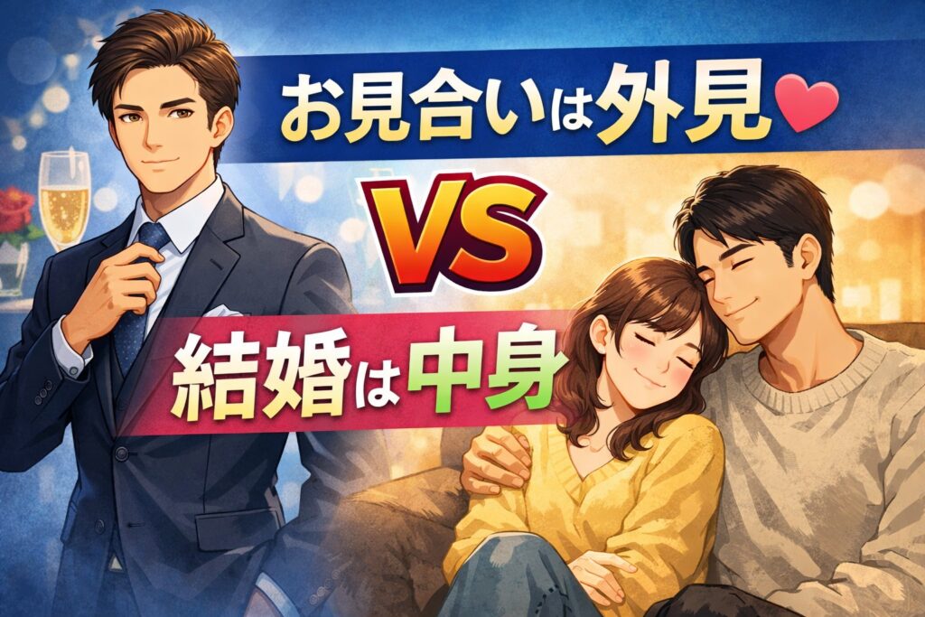 お見合いは外見、結婚は中身が選ばれます|外見の重要度の本当の変化