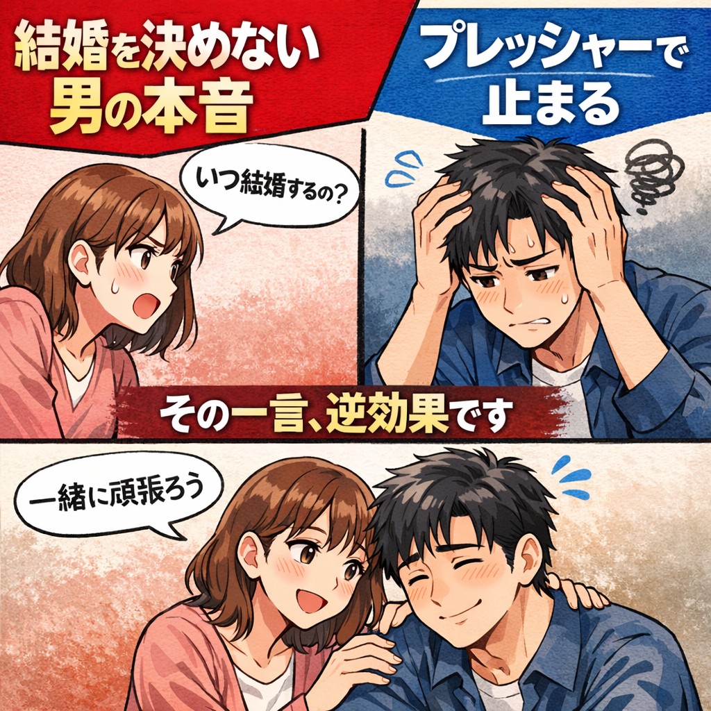 結婚を迷う男性心理とは?プレッシャーを減らして決断しやすくする接し方