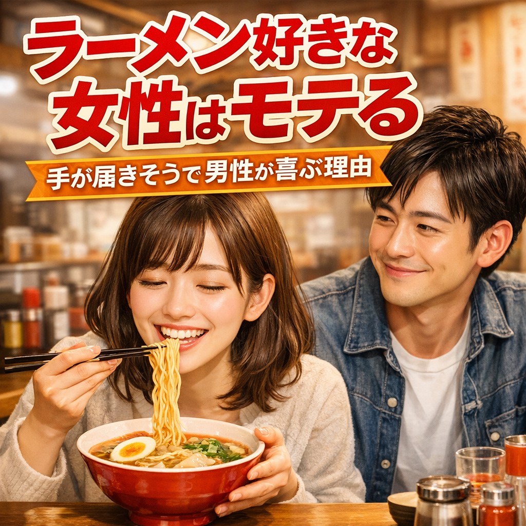 婚活で男性に好印象な女性の特徴｜ラーメン好きがモテる理由