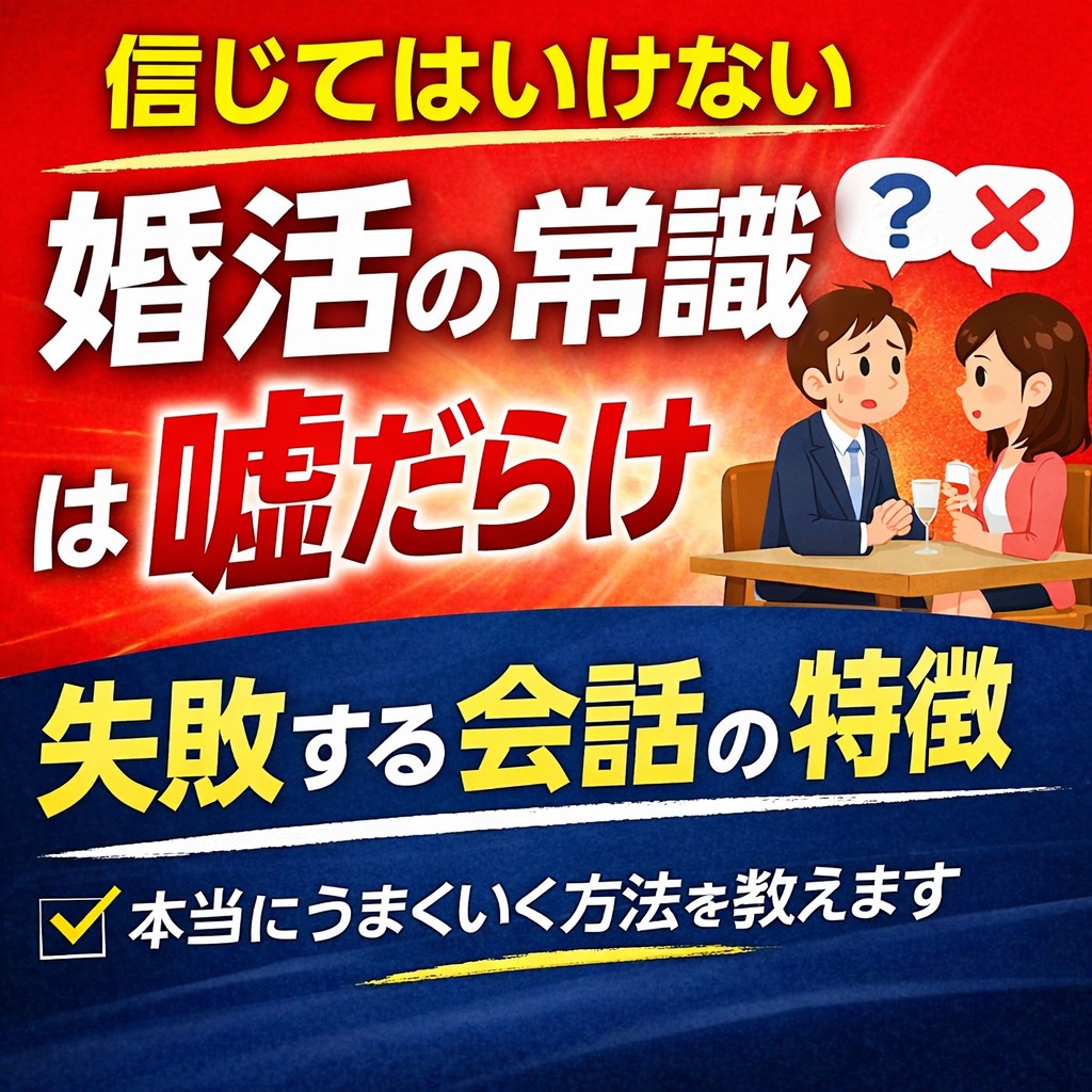 お見合いの常識は嘘ばかり｜婚活で失敗しない会話の本質