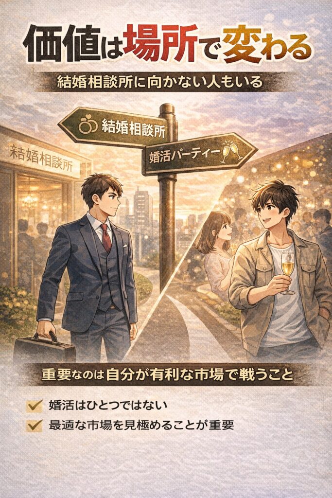 結婚相談所に向かない人は多い｜重要なのは自分の価値が活きる場所