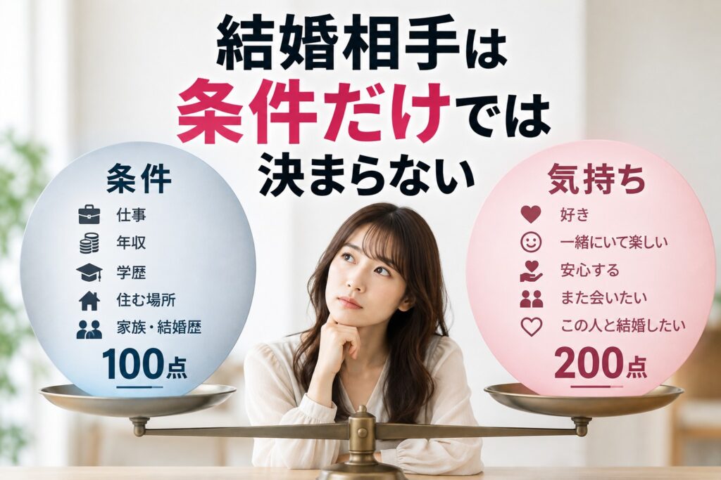 条件が100点でも、結婚したくならない理由
