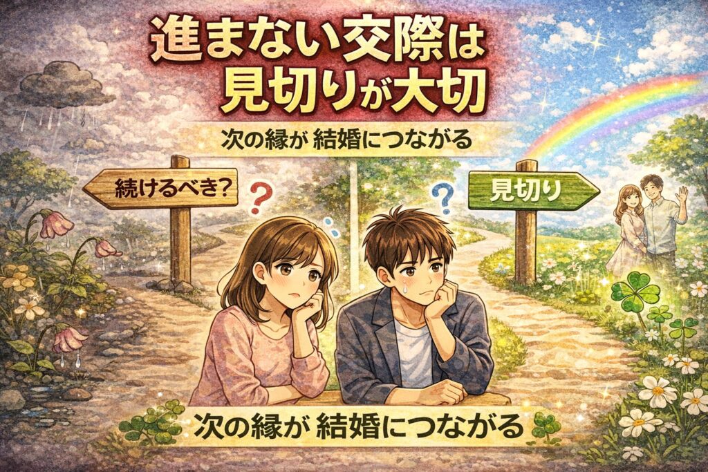 婚活で進展しない交際は見切り千両|結婚できる人の判断基準