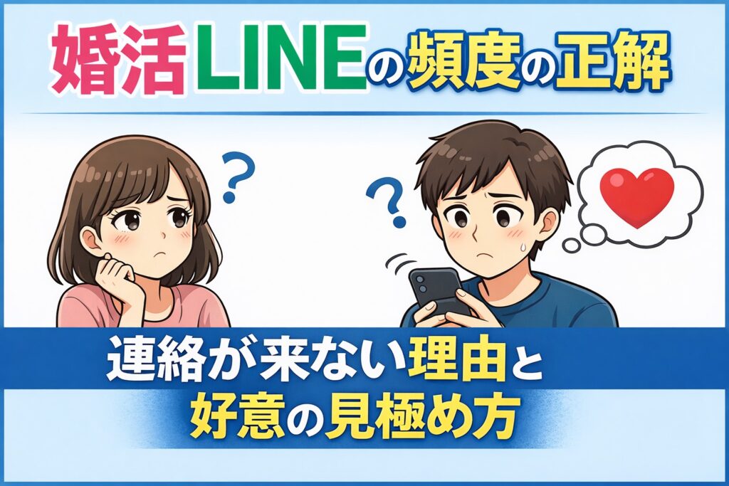 婚活LINEの頻度の正解|連絡が来ない理由と好意の見極め方