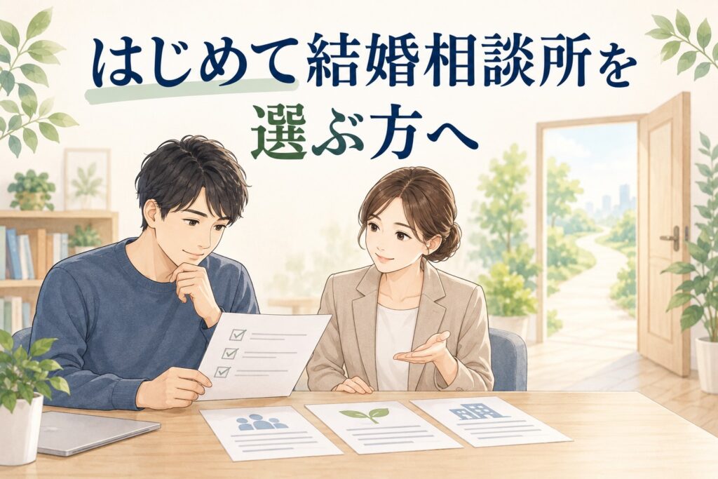 初めて結婚相談所に入会を考えている方へ