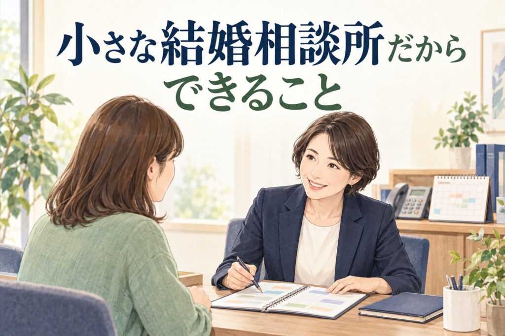 小さな結婚相談所だからできること