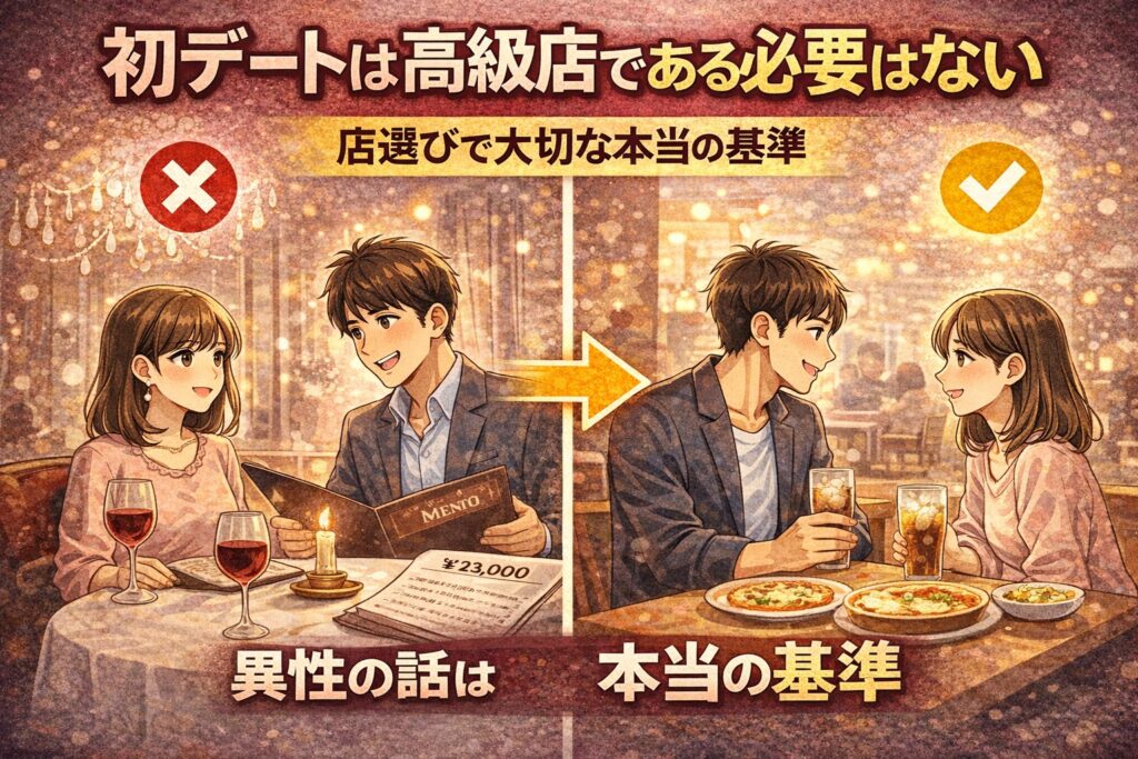 婚活の初デートはコスパで選ぶべきではない理由｜店選びの本質