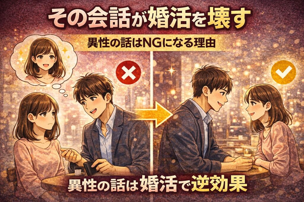 婚活で絶対に避けるべき会話|異性の話が関係を壊す理由