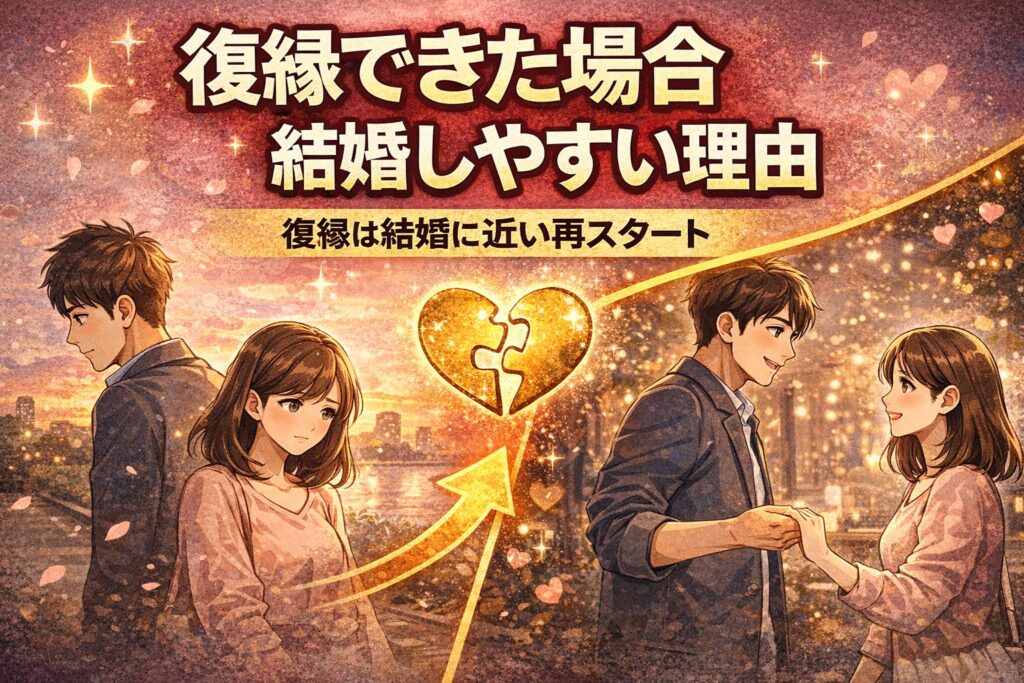 婚活で復縁は成功する？復縁から結婚に進む確率が高い理由