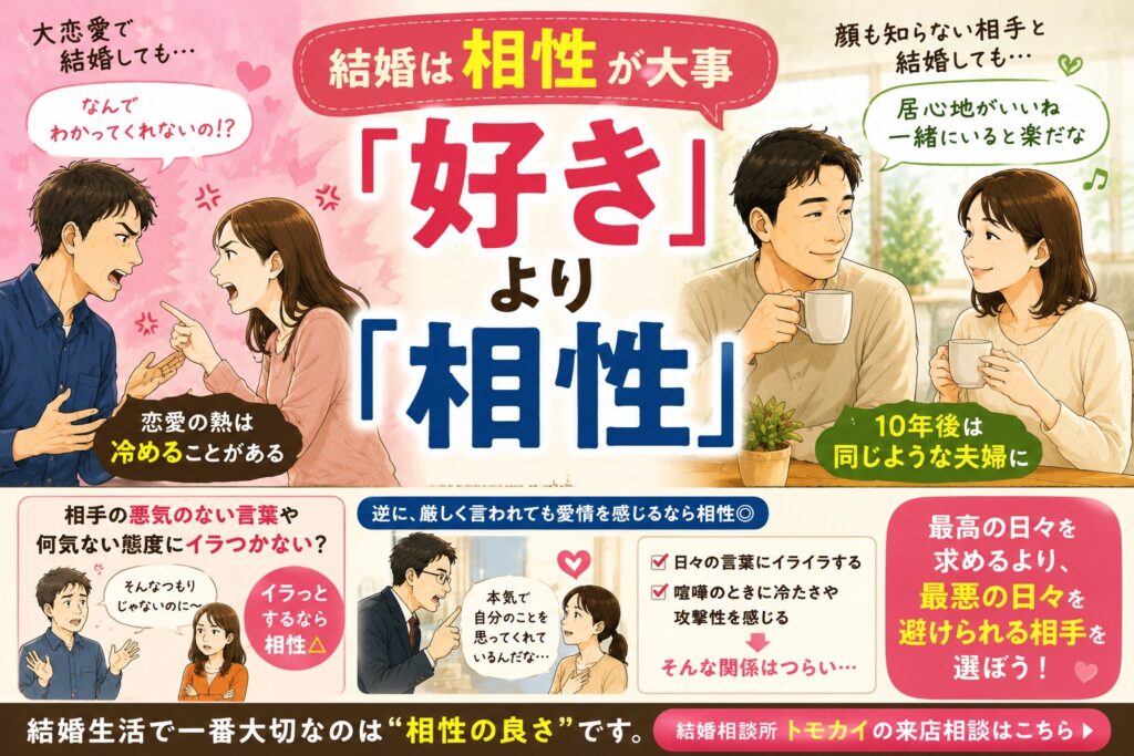結婚は最高の日より最悪の日が大事