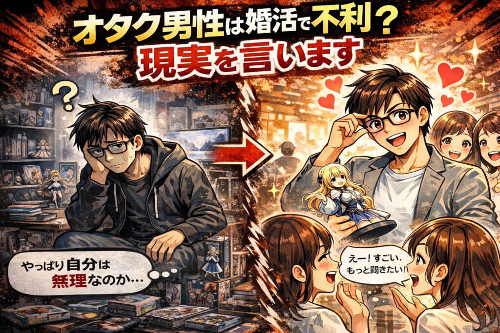 オタク男性は婚活で不利なのか?現実を言います