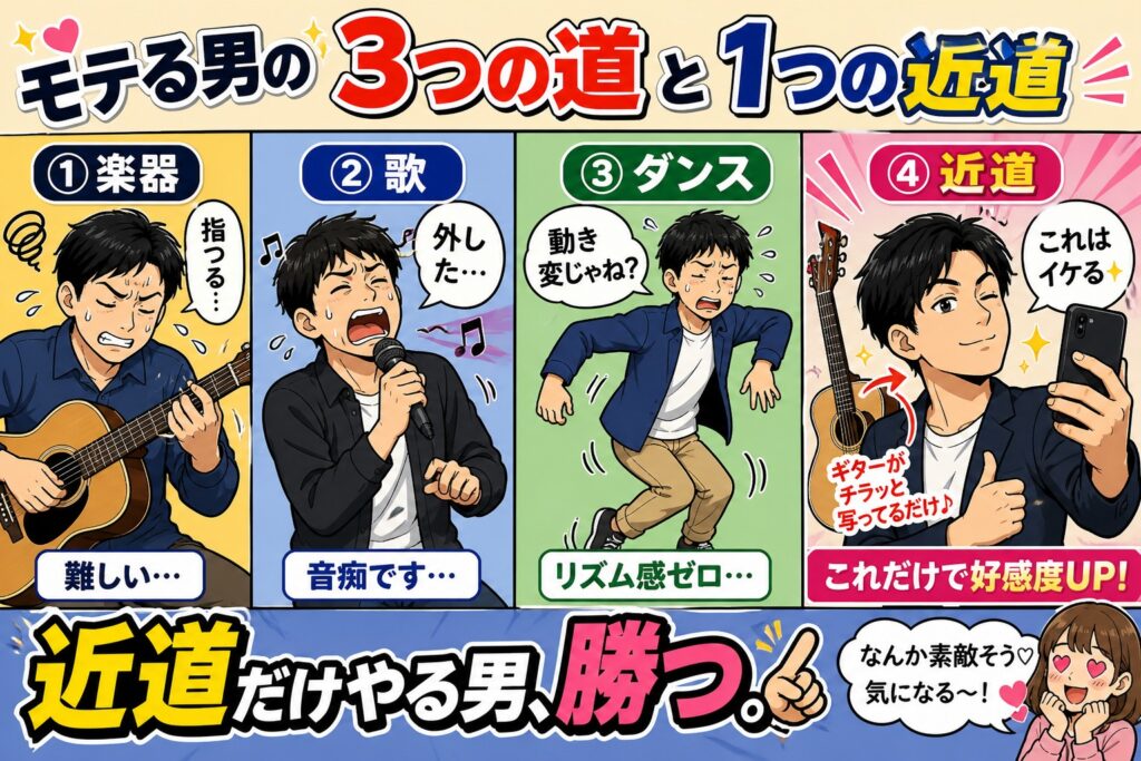 モテる方法は4つある｜3つの王道と1つのズルい近道