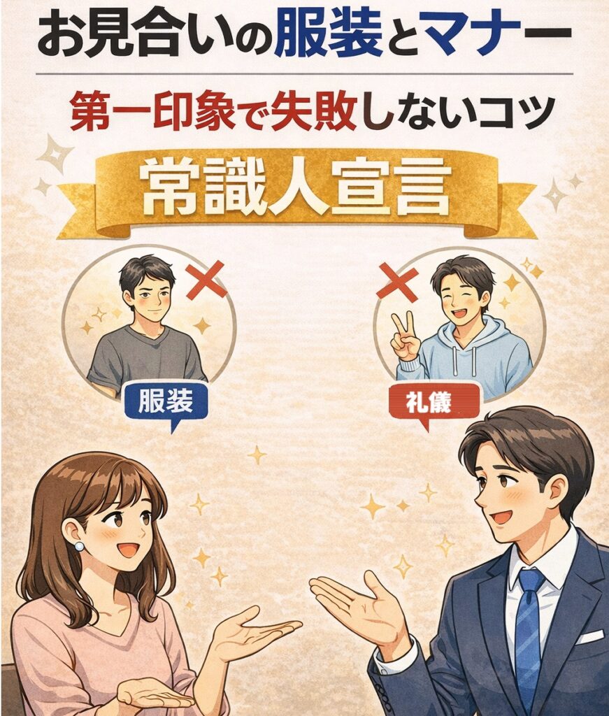 お見合いの服装とマナー｜第一印象で失敗しないコツ