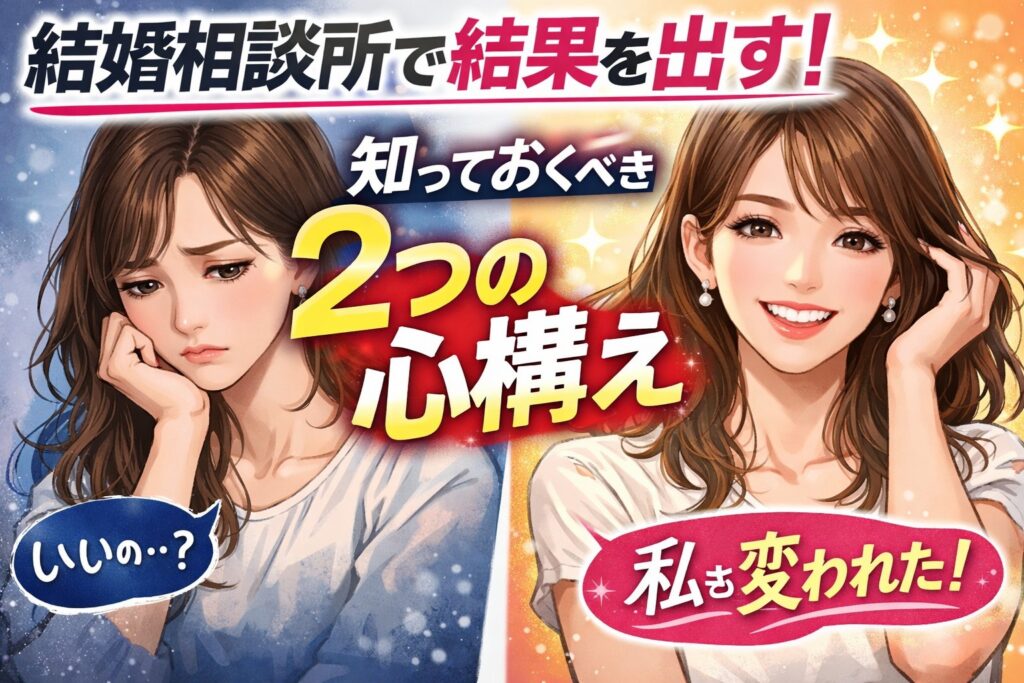 結婚相談所に登録する為に必要な２つの心構え