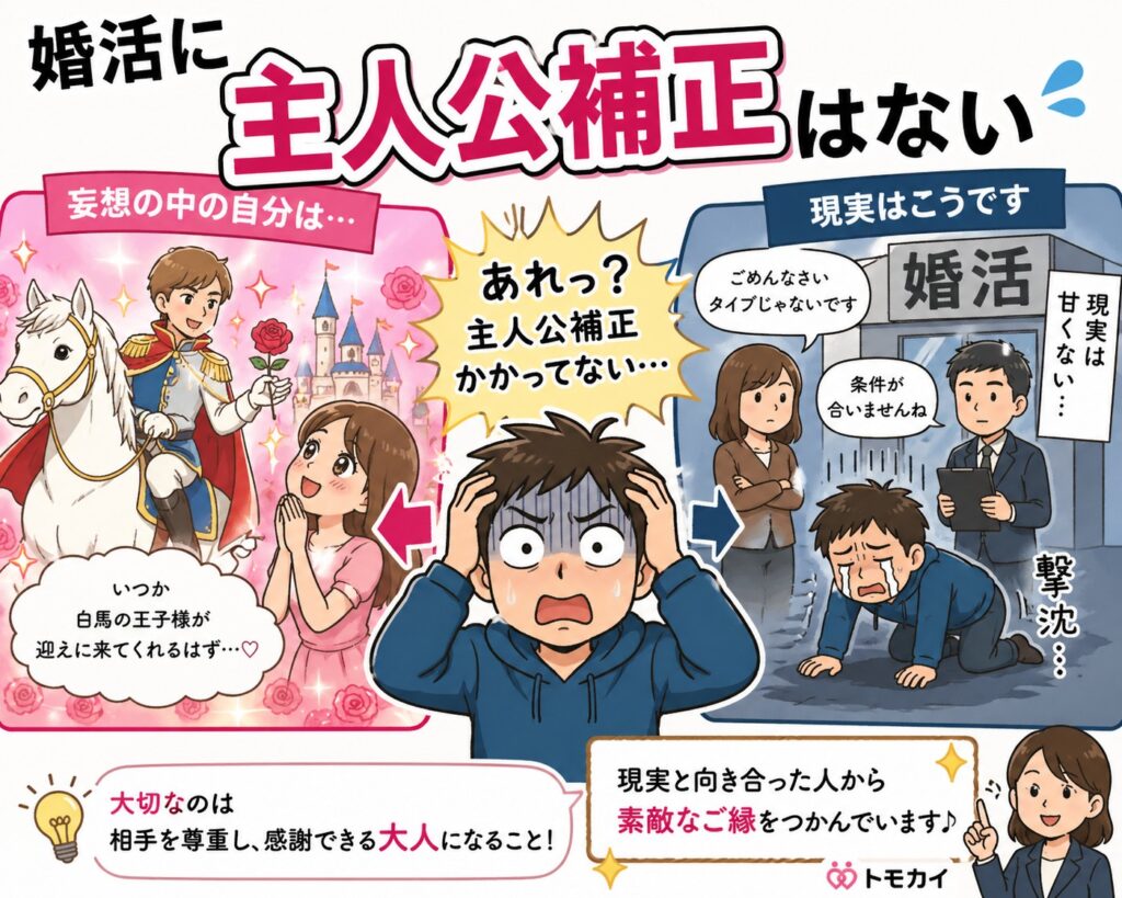 婚活に主人公補正はない｜選ばれる人ほど知っている厳しい現実