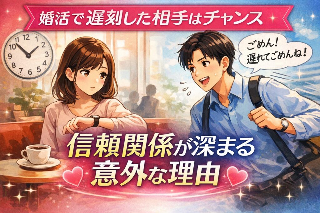 婚活で信頼関係を築くチャンスを逃さない。