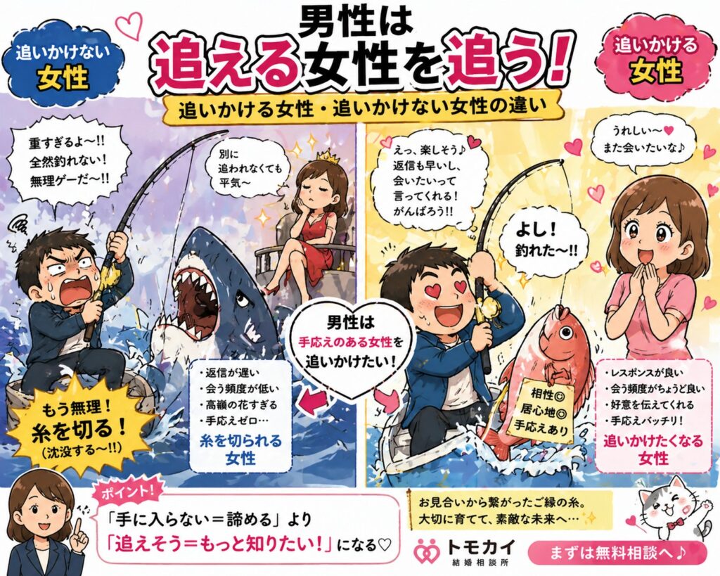 男性が追いかける女性・追いかけない女性｜追われる人の共通点