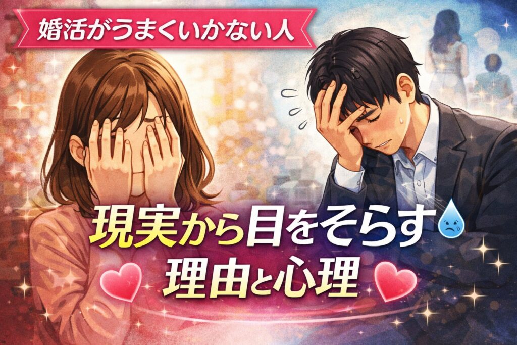 婚活がうまくいかない人ほど現実から目をそらす理由