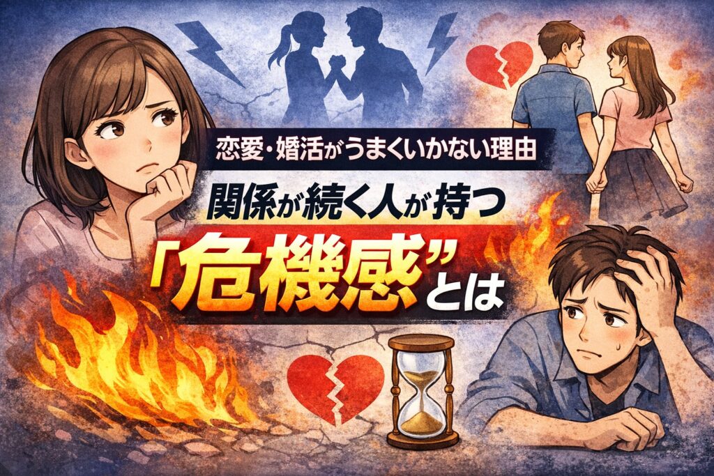 恋愛・婚活がうまくいかない理由｜関係が続く人が持つ“危機感”とは