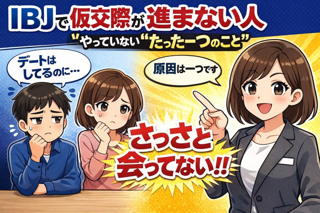 IBJで仮交際が進まない人へ|やっていない“たった一つのこと”