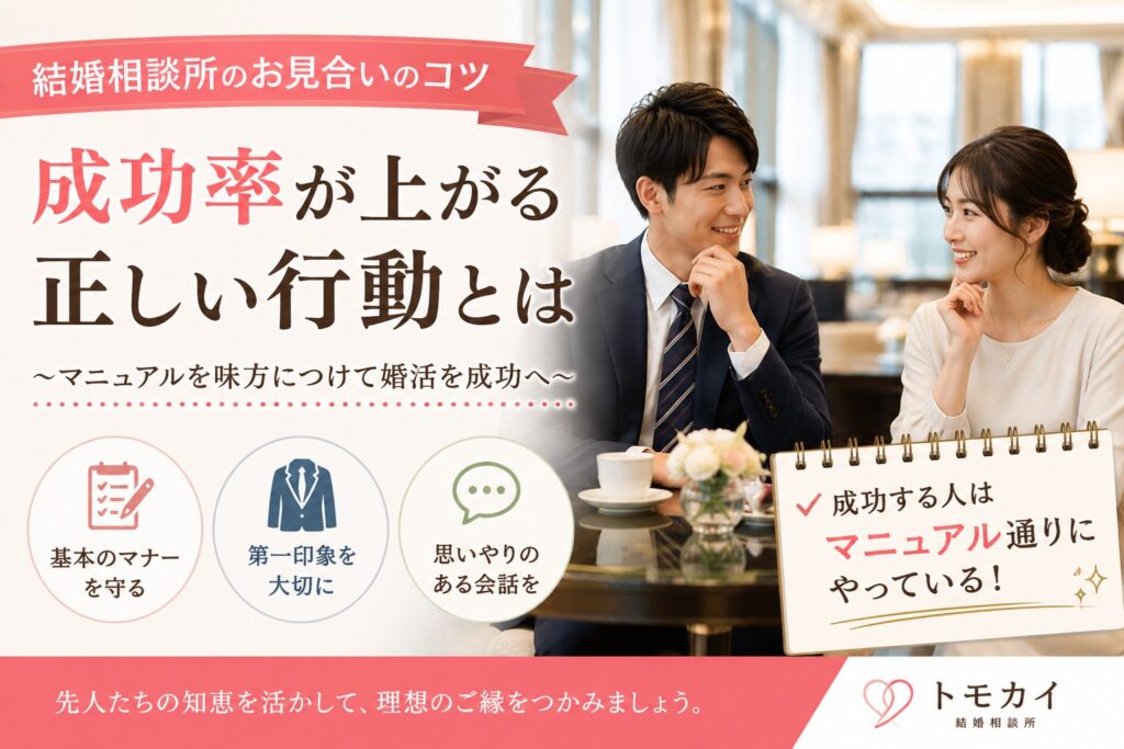 結婚相談所のお見合いのコツ|成功率が上がる正しい行動とは