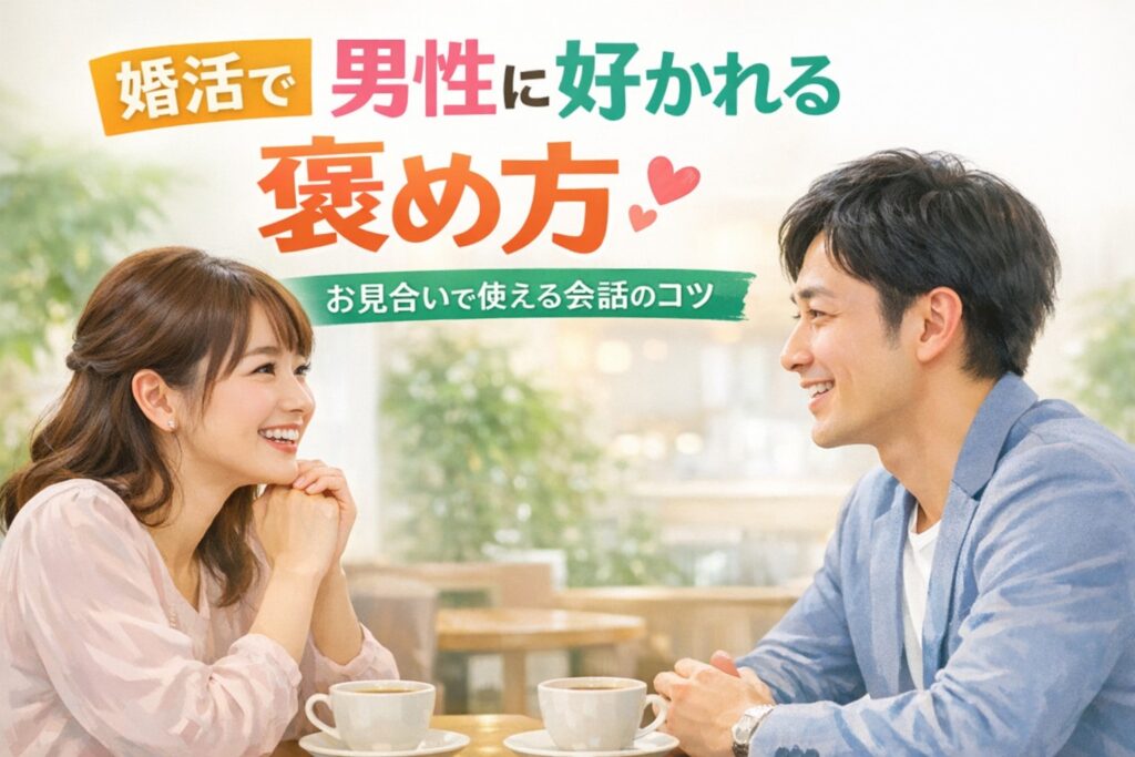 婚活で好かれる褒め方｜お見合いで使える具体例とNG例