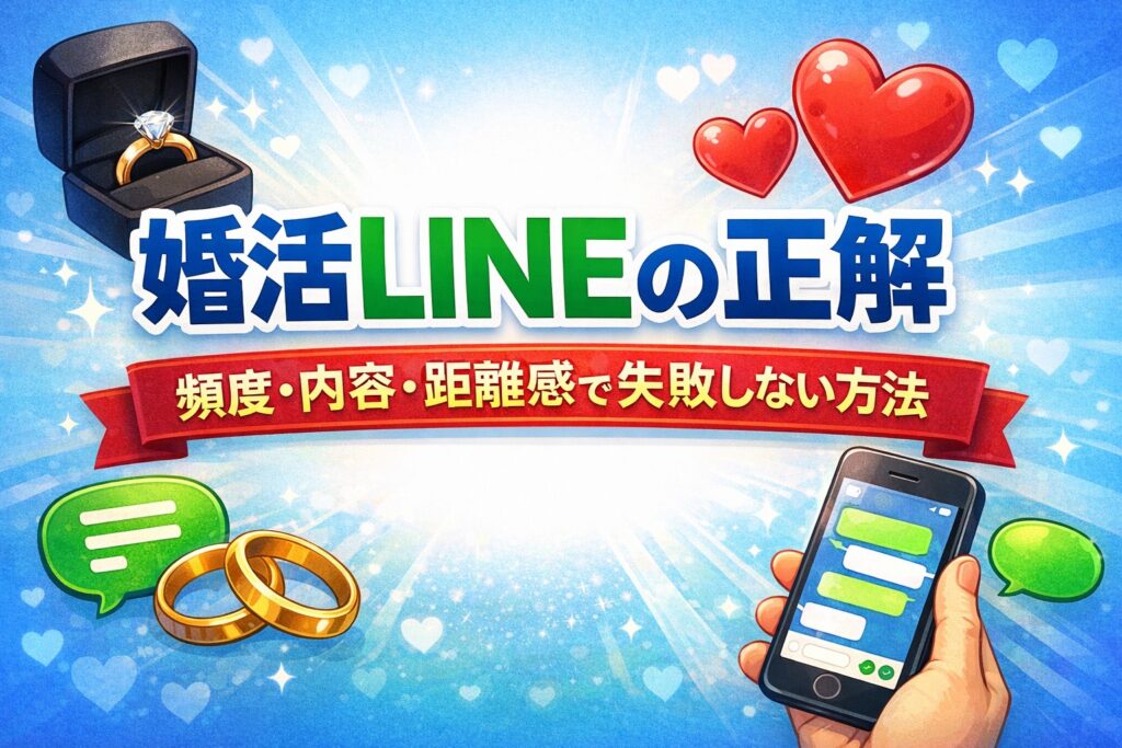 婚活LINEの正解｜頻度・内容・距離感で失敗しない方法